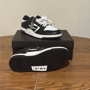 AMIRI Black off White Low-Top Sneakers